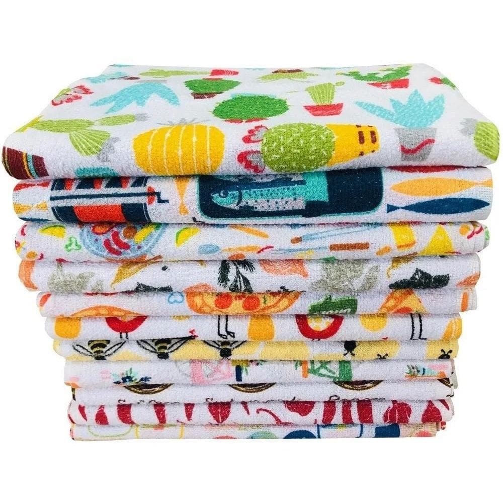 2X Pano De Prato Copa Atoalhado Felpudo Ki