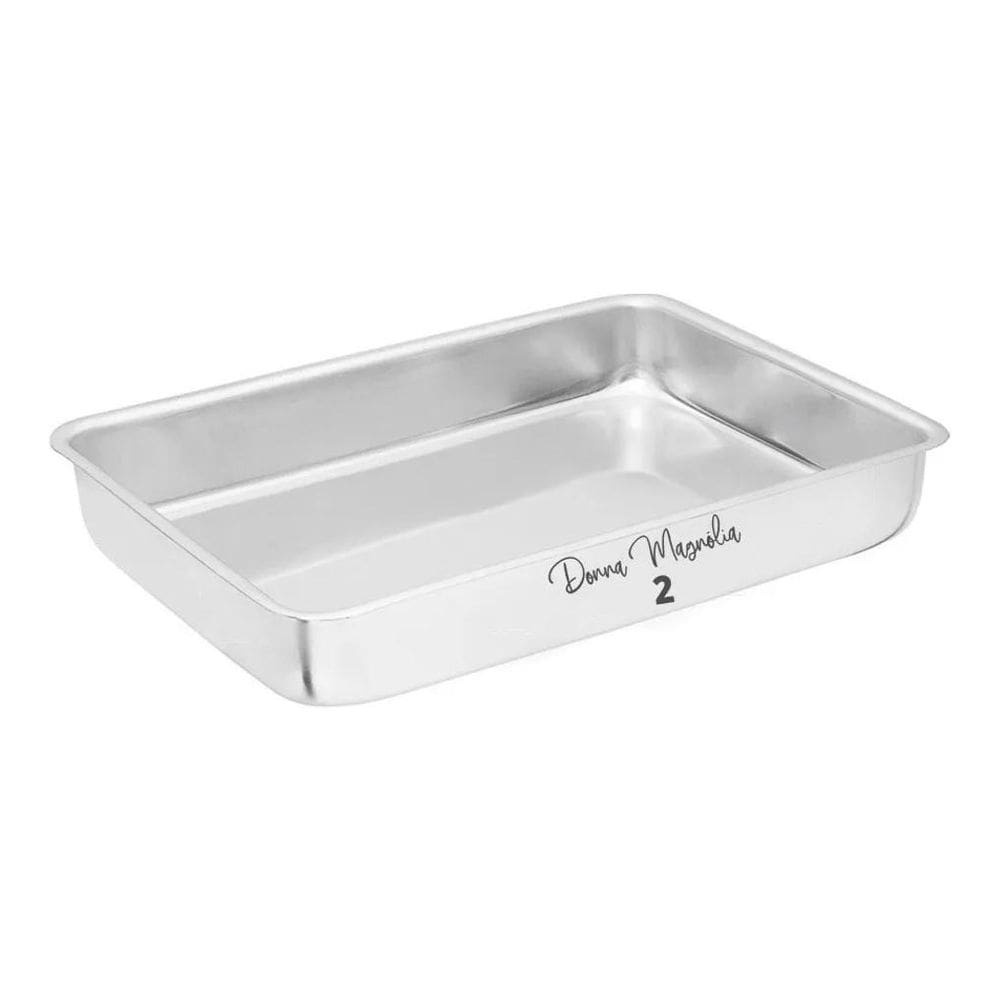 2X Forma Assadeira Bolo Retangular N2 Alumínio Reforçado A29