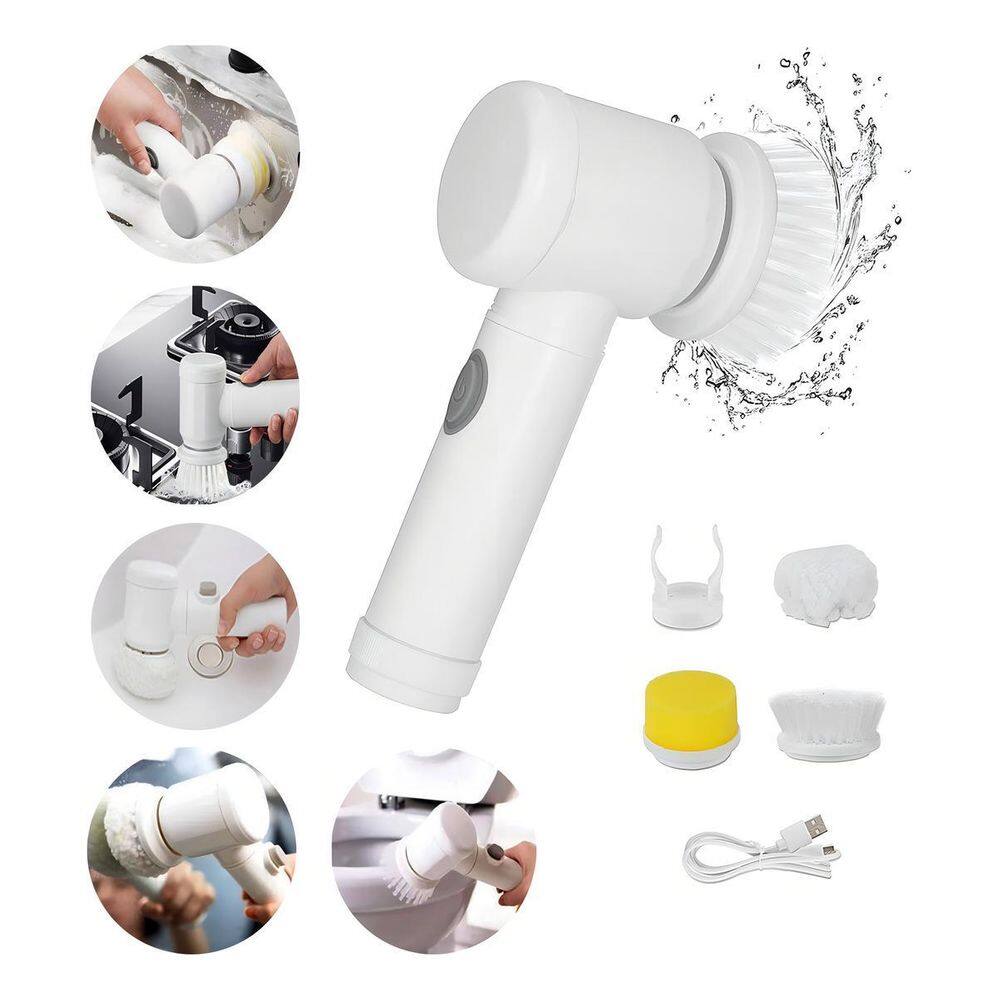 Magic Brush Escova Limpeza Elétrica Bivolt Giratória