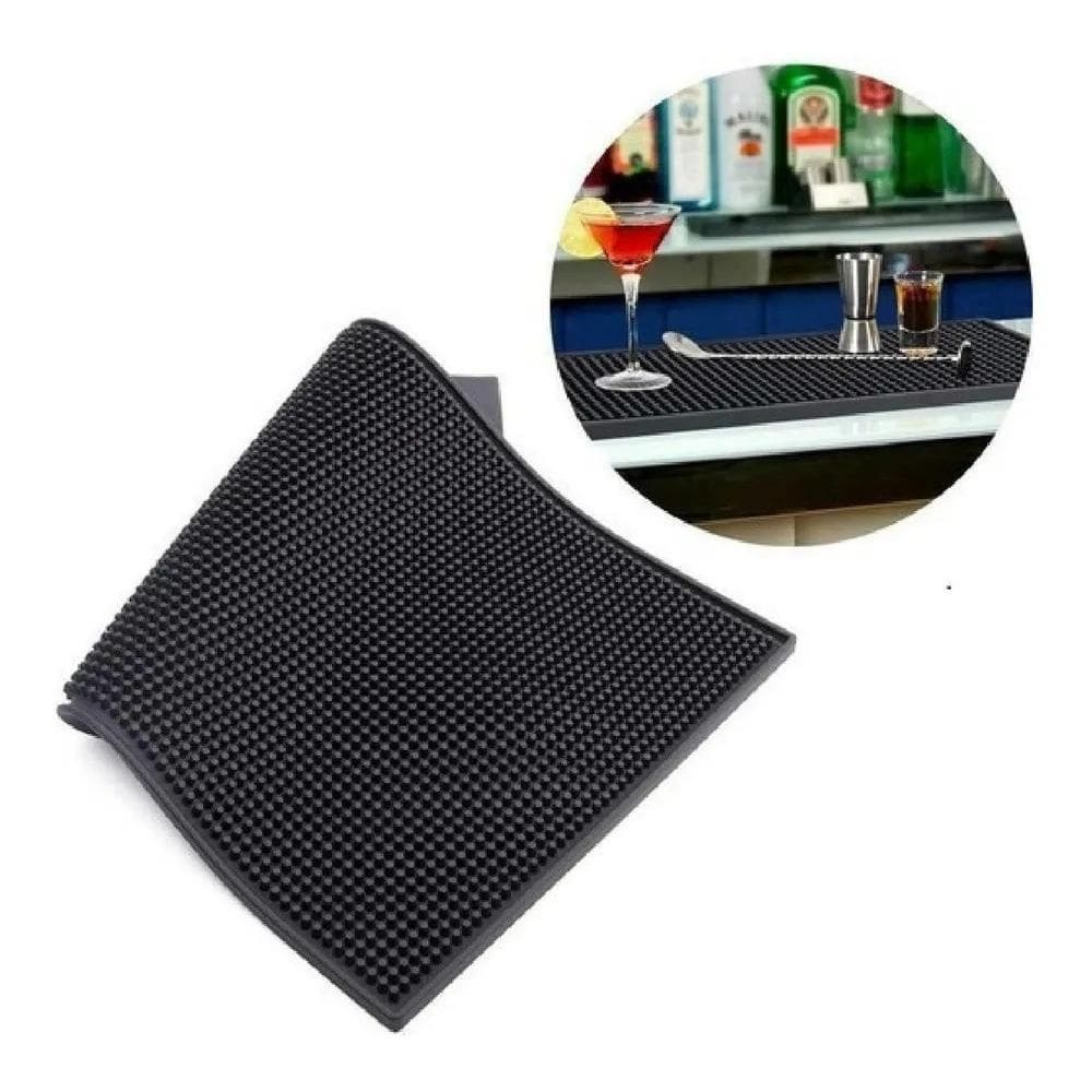 Tapete Barman Bar Mat Escorredor Porta Copo Drinks 45X30