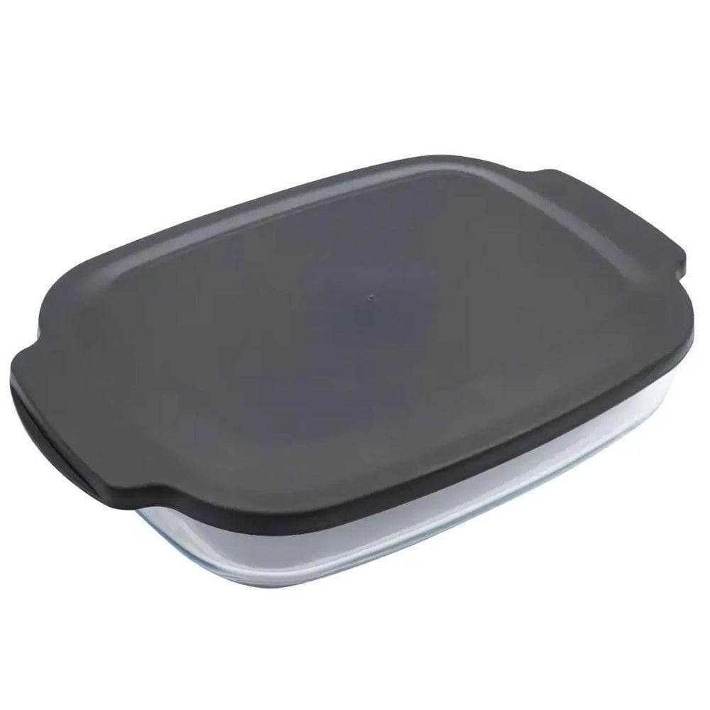 Assadeira Retangular Alta Com Tampa 2L Mor - 007857