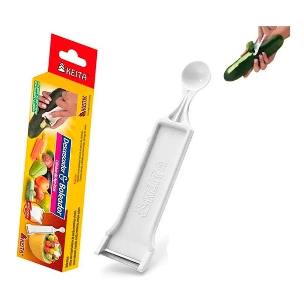 2X 5 Descascador Boledor Lamina Inox Batata Legumes Frutas