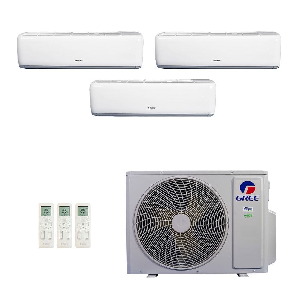 Ar-Condicionado Multi Split Inverter Gree 30.000 (3x Evap HW 9.000) Quente/Frio 220V
