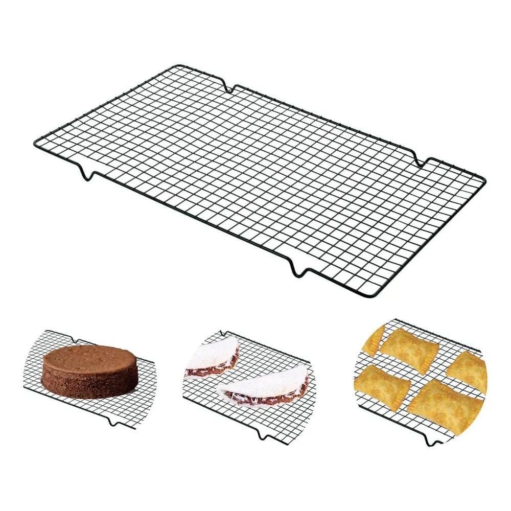 2X Grade Para Pão Bolo Salgados Doces Esfriar Escorrer Fritu