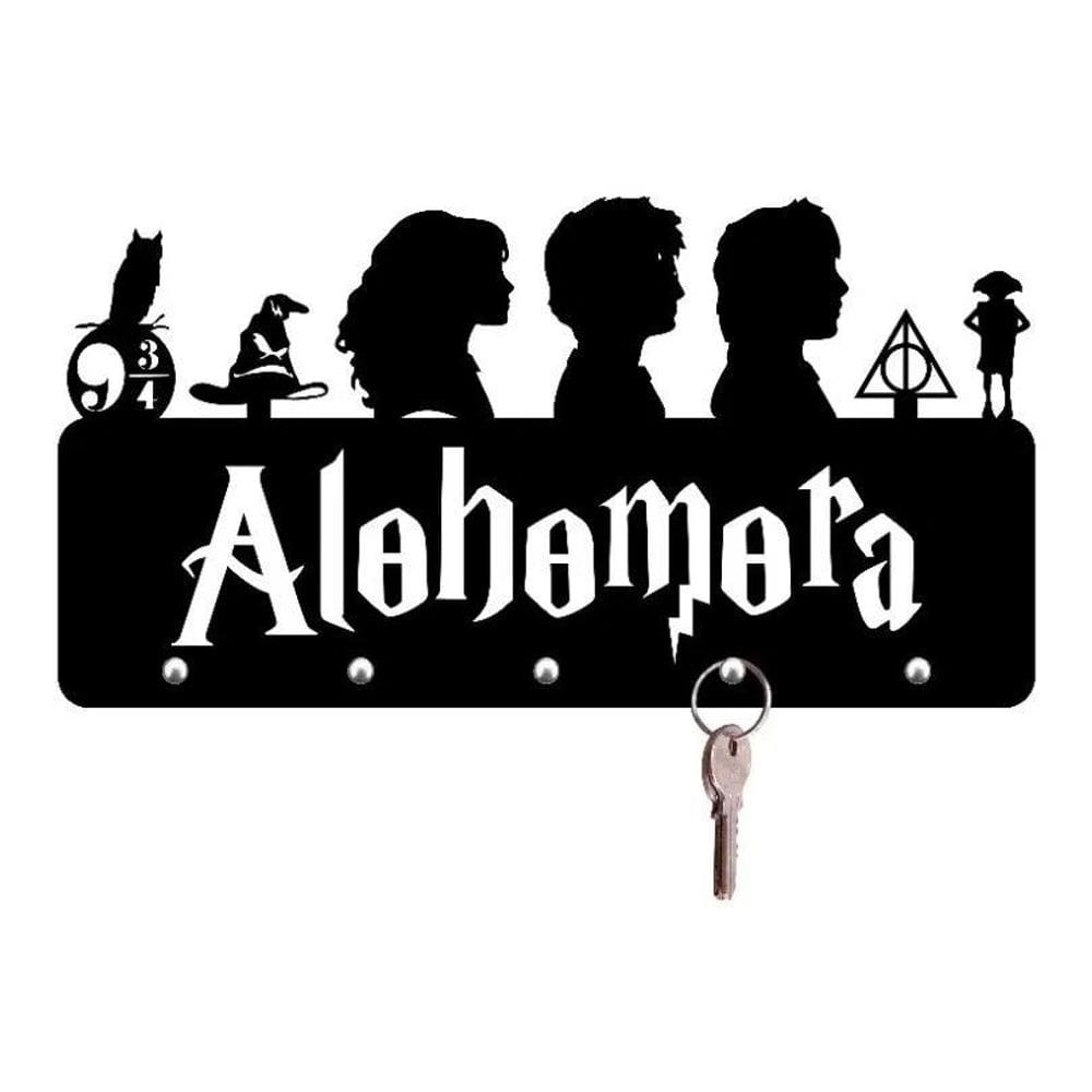 2X Porta Chaves Alohomora Harry Potter Em Acrílico
