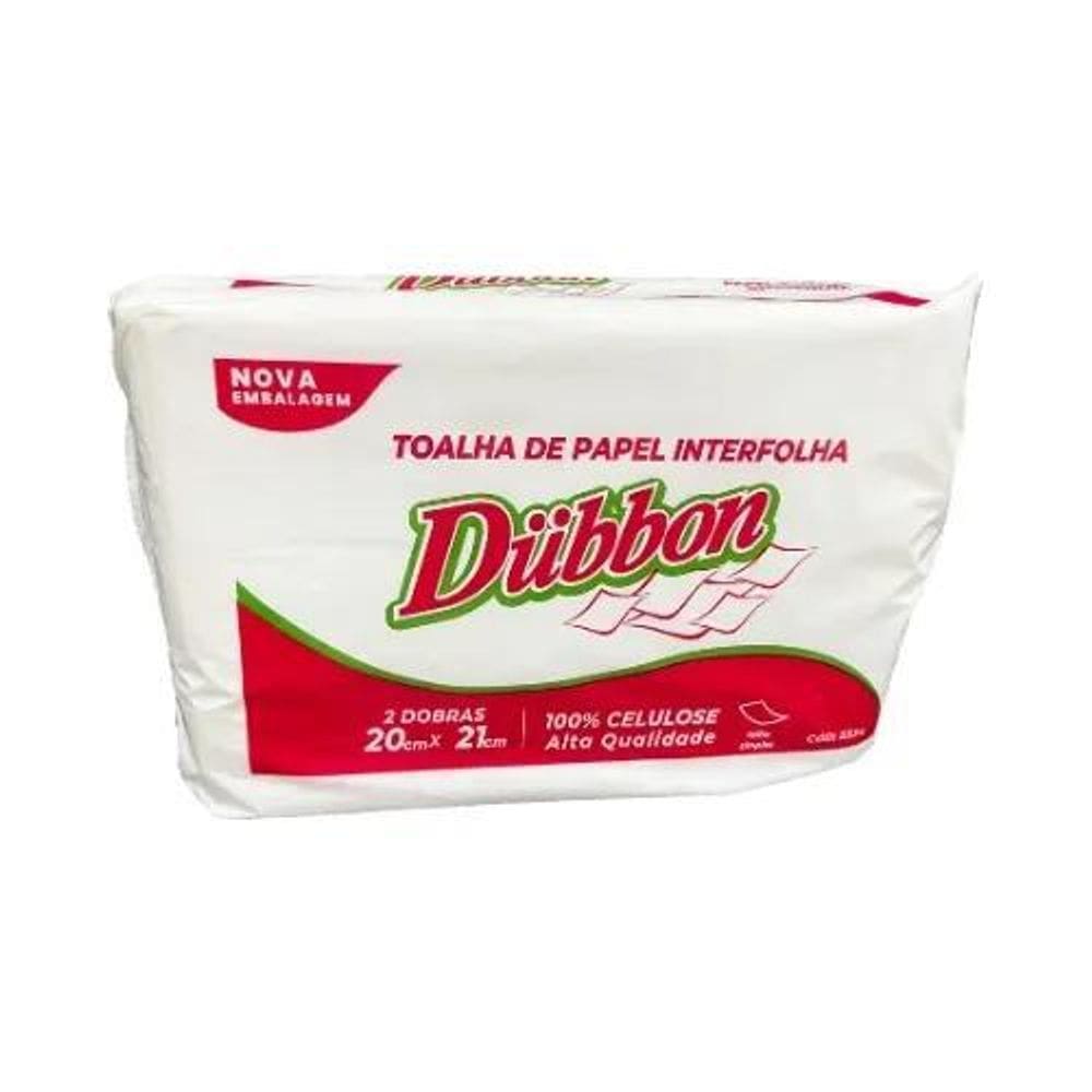 Papel Interfolha 2Db 100% Celulose 20X21 Dubbon 1000 Folhas