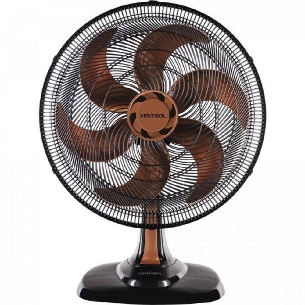 Ventilador De Mesa 50Cm 127V Turbo6 Bronze Ventisol