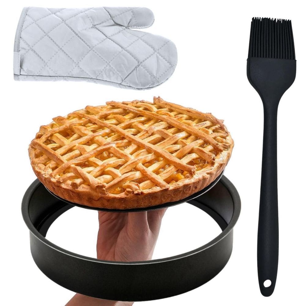 Assadeira Fundo Removível 2,9L Antiaderente + Luva + Pincel