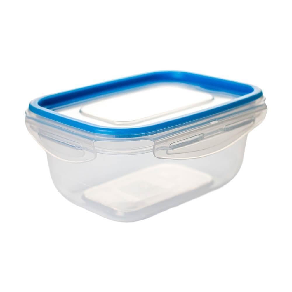 Pote Hermético De Plástico Retangular 500Ml Tritec Azul