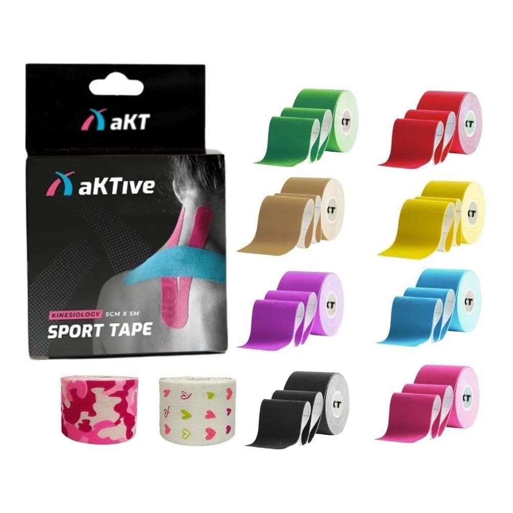 Bandagem Elástica Adesiva Funcional Aktive Sport Tape Tap Be