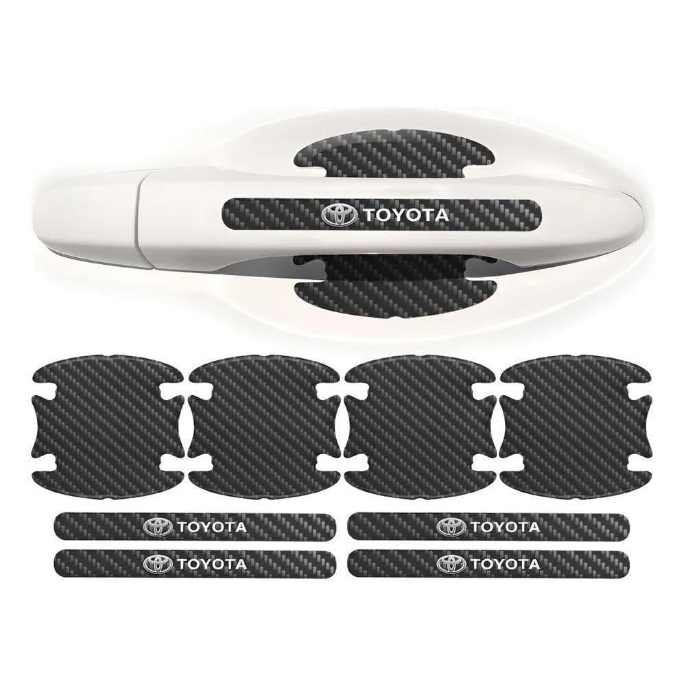 Jogo Maçaneta Adesivo Protetor Porta Resinado 8 Toyota Hilu