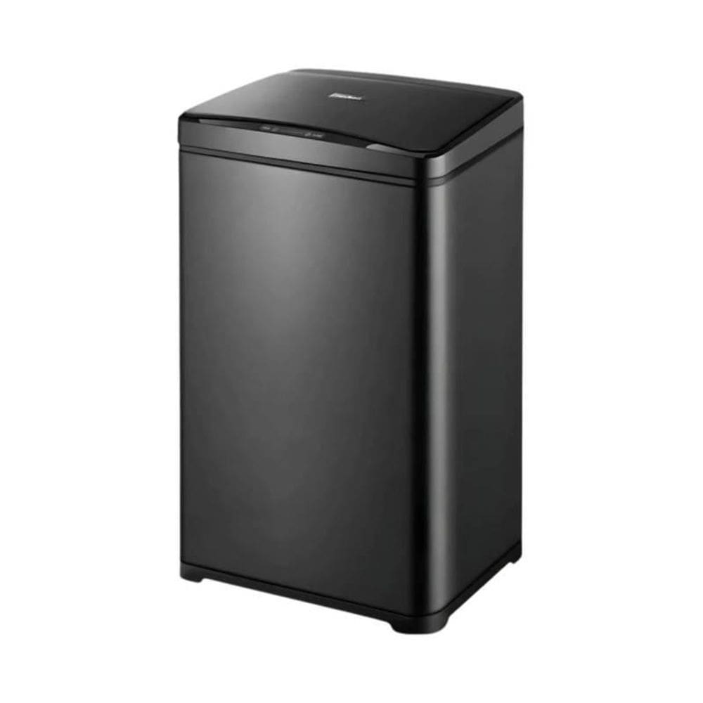 Lixeira Automática Inox Preto Retangular 50 Litros C/Sensor