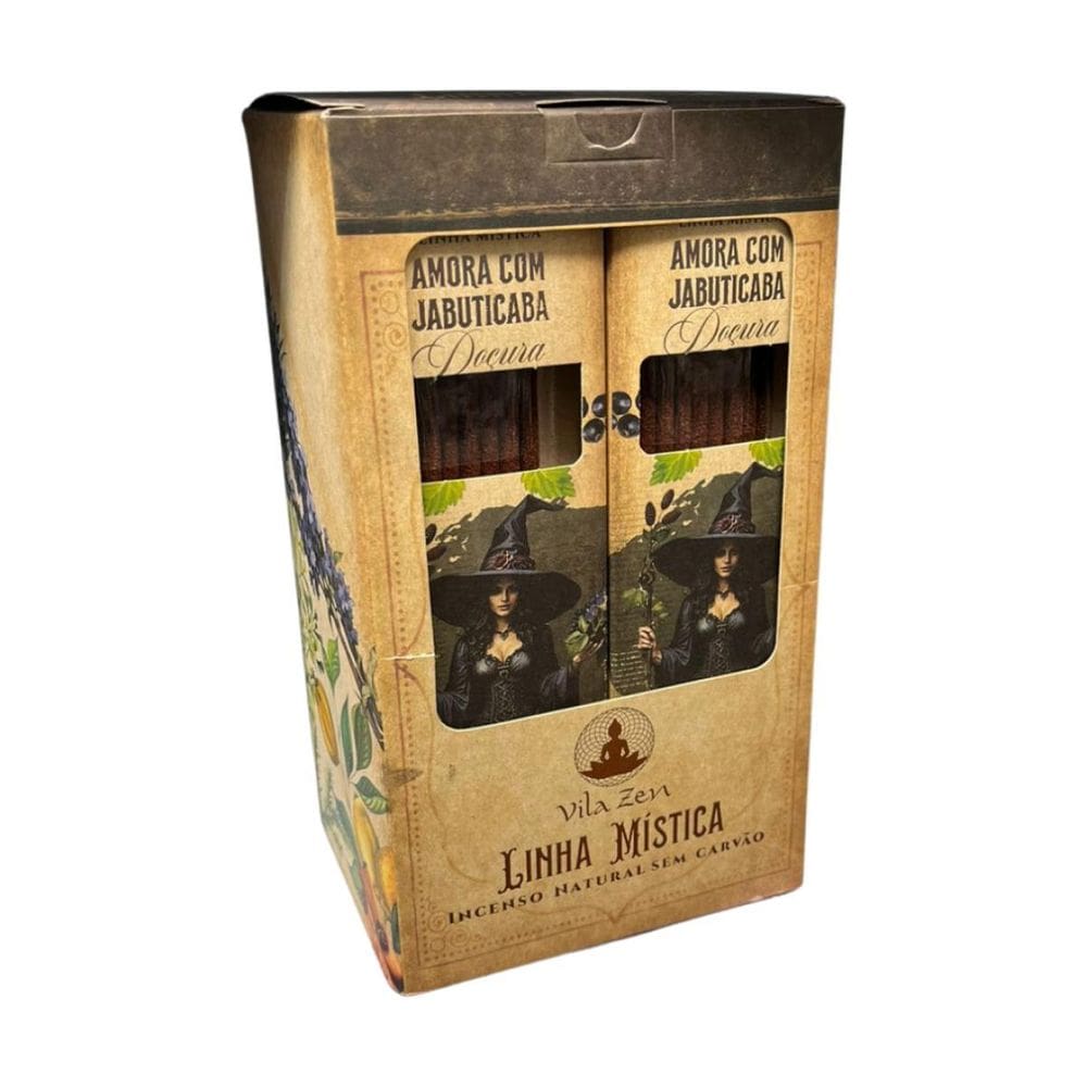 Incenso Linha Mistica 0% Amora Com Jabuticaba 12 Cxs C/8 Var
