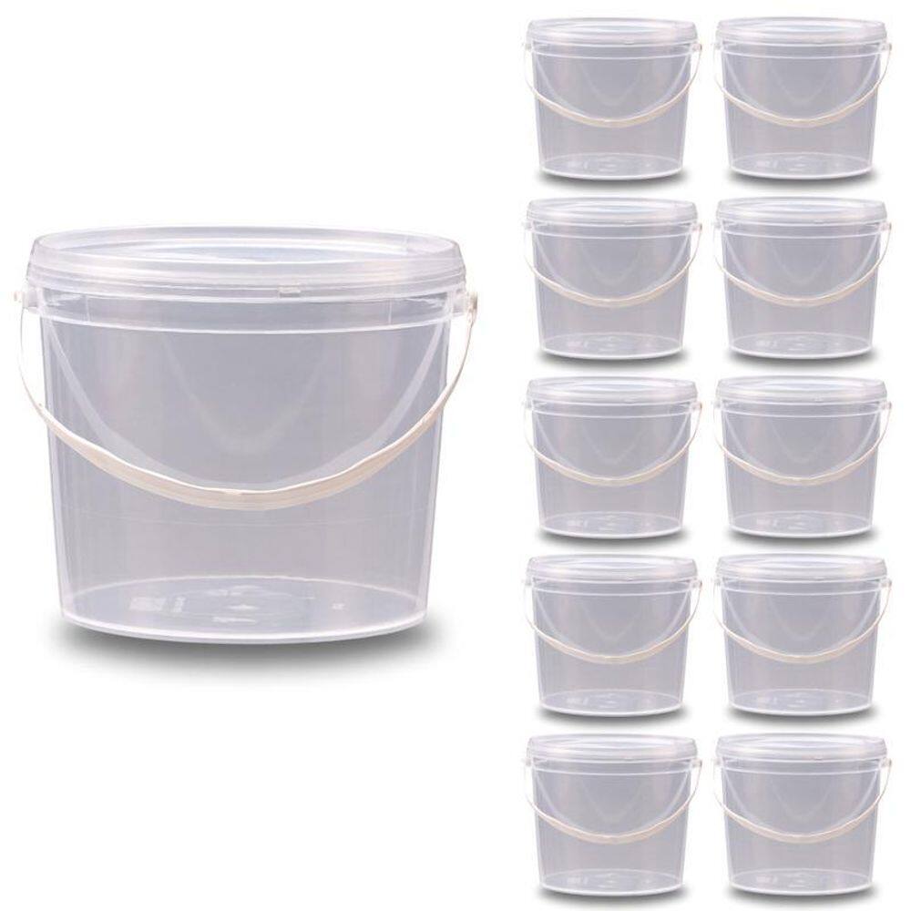 Balde Mg 2.2L Alça Plástica - Kit 10 Pçs