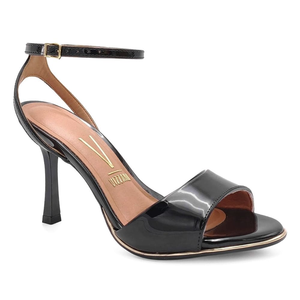 Sandalia Feminino Vizzano Verniz Preto Clássico 6552101