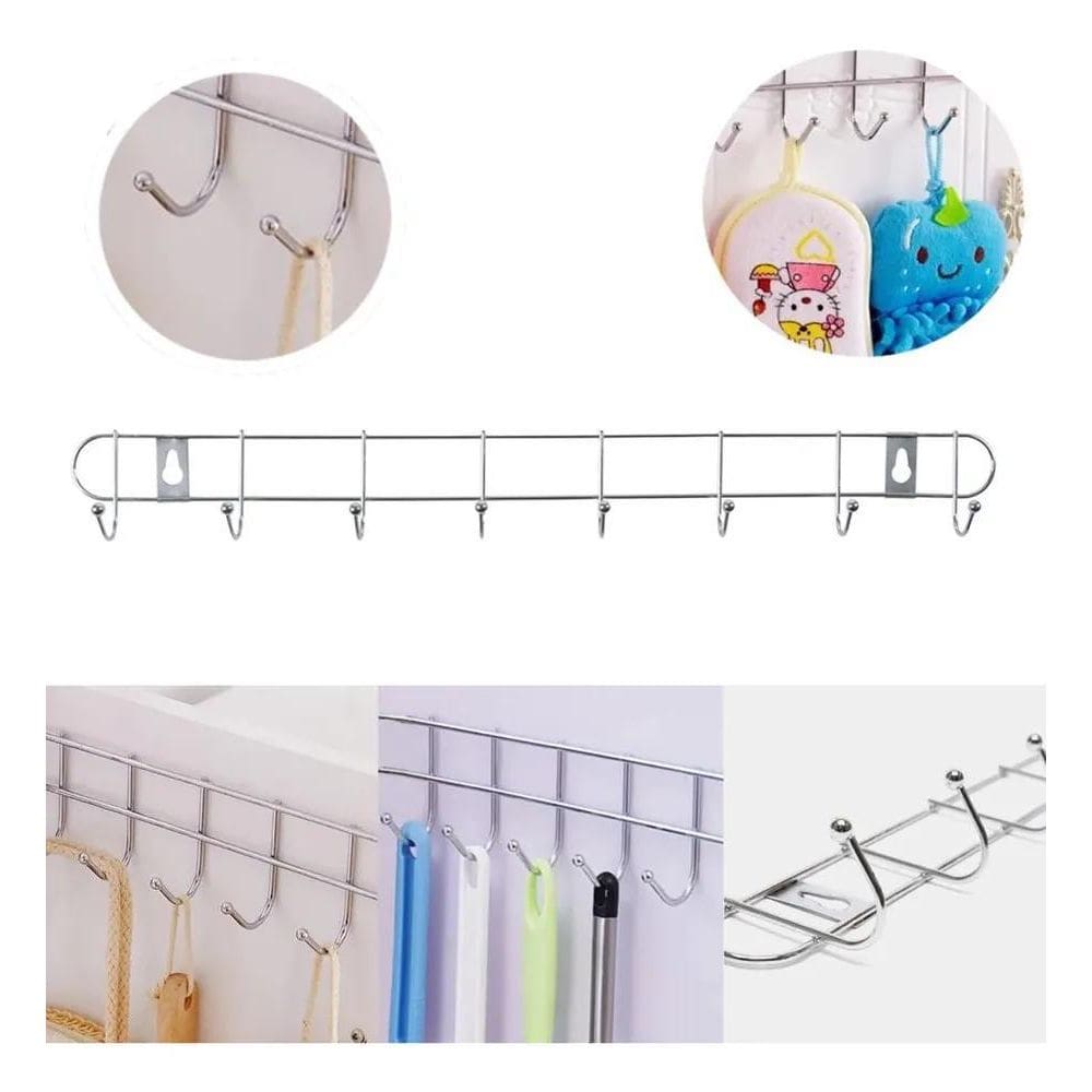 2X Suporte Organizador Para Vassouras Pendurar Objetos Despe