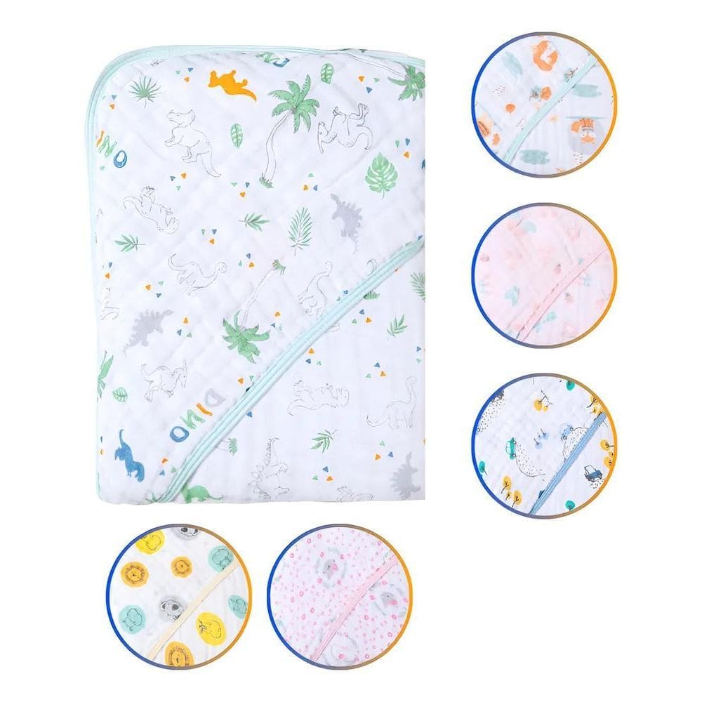 Toalha Banho Bebe Soft Fralda Capuz Estampada Menina Men Din