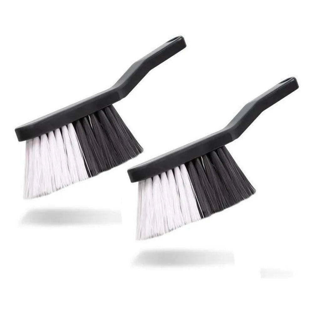 2X Vassoura Escova Espanadeira De Nylon Multiuso De Mão 2 Un