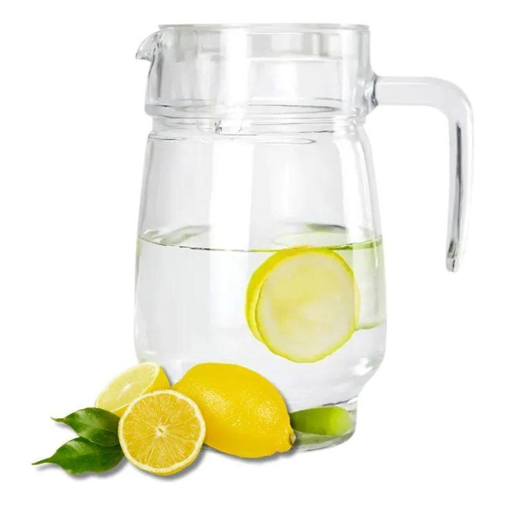 Jarra De Vidro Para Suco Com Tampa 1,8 Litros