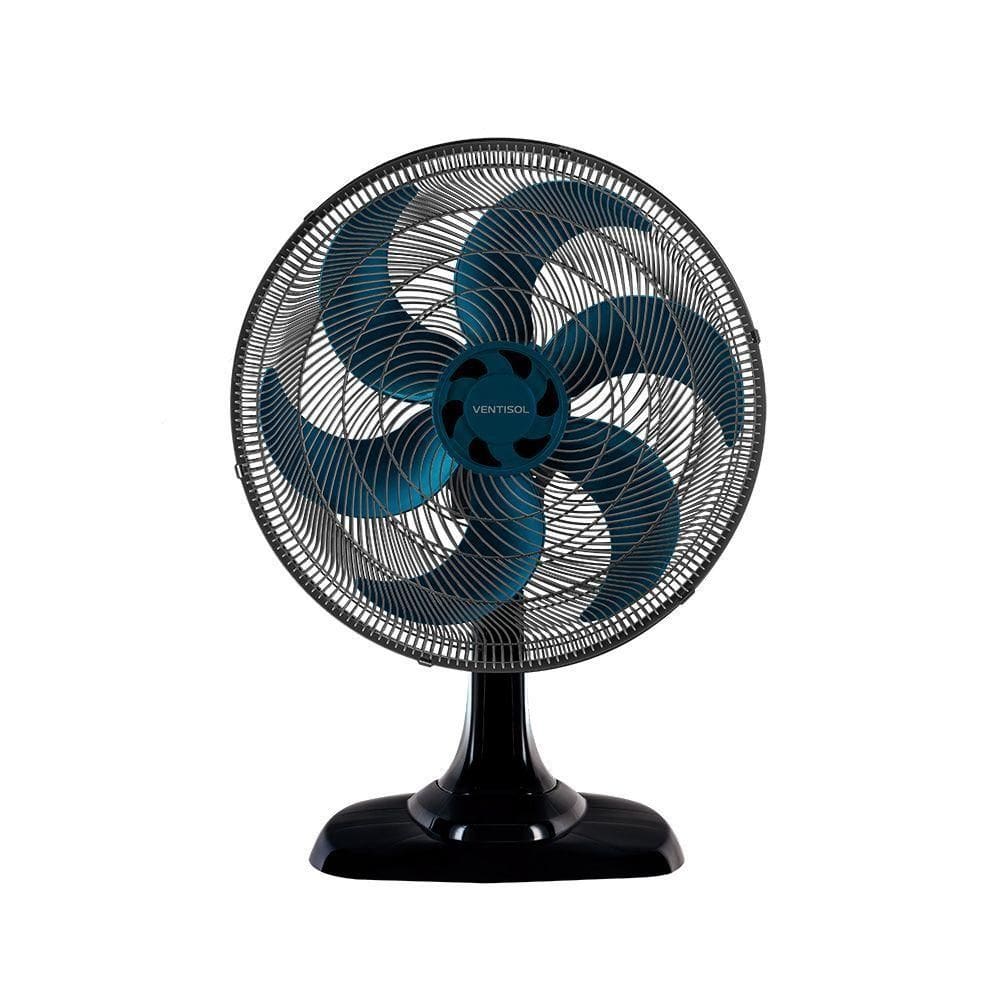 Ventilador Osc Mesa Turbo 6 50cm 6 Pás Preto-Azul 110V