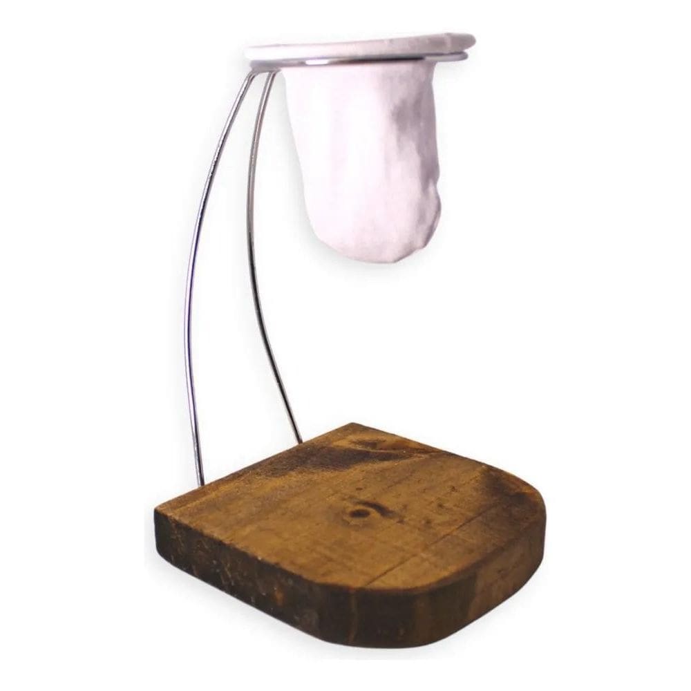 2X Mini Suporte Porta Coador Café Individual De Madeira Rúst