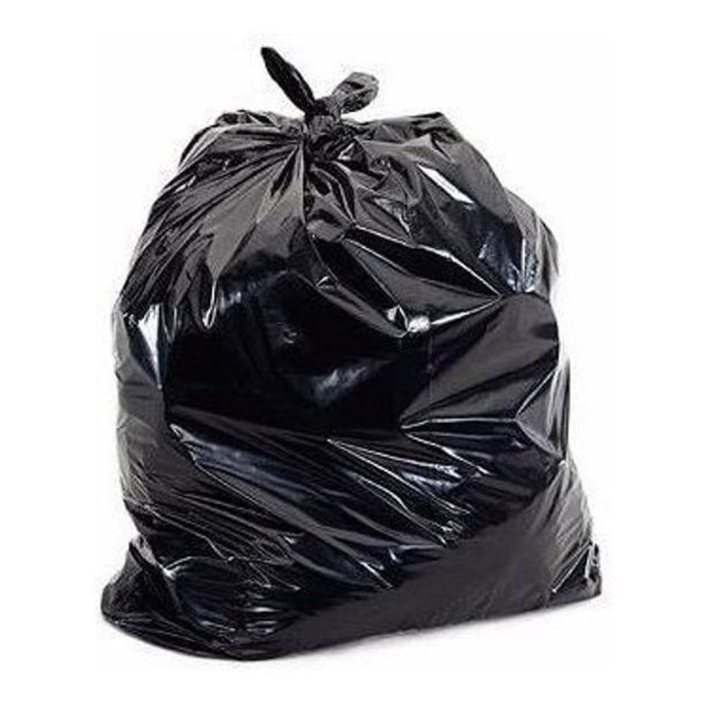100 Sacos Para Lixo De 40 Litros Preto 50X60X0,03