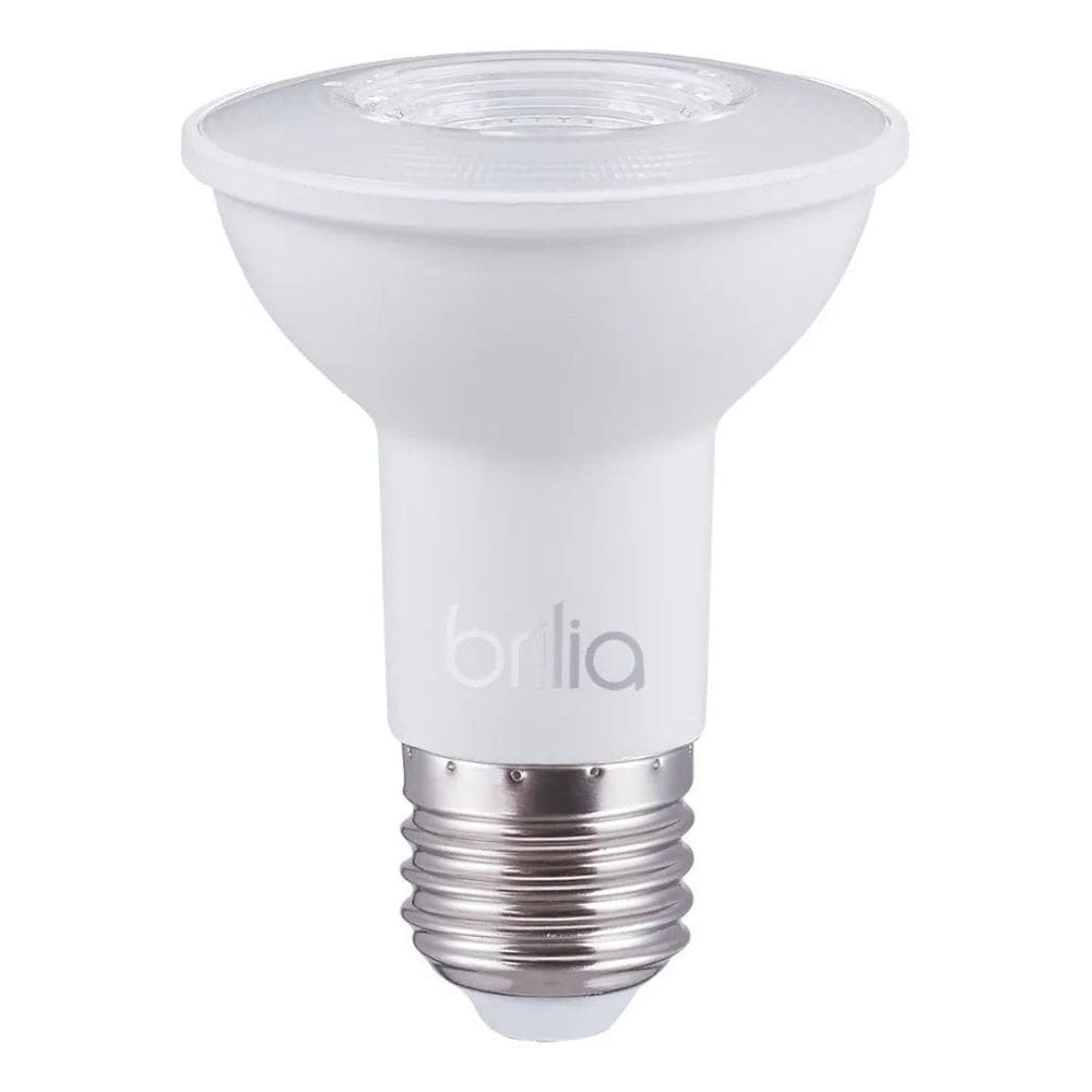 2X Lâmpada Led Par20 Brilia 7W Uso Interno Econômica E27 Cor