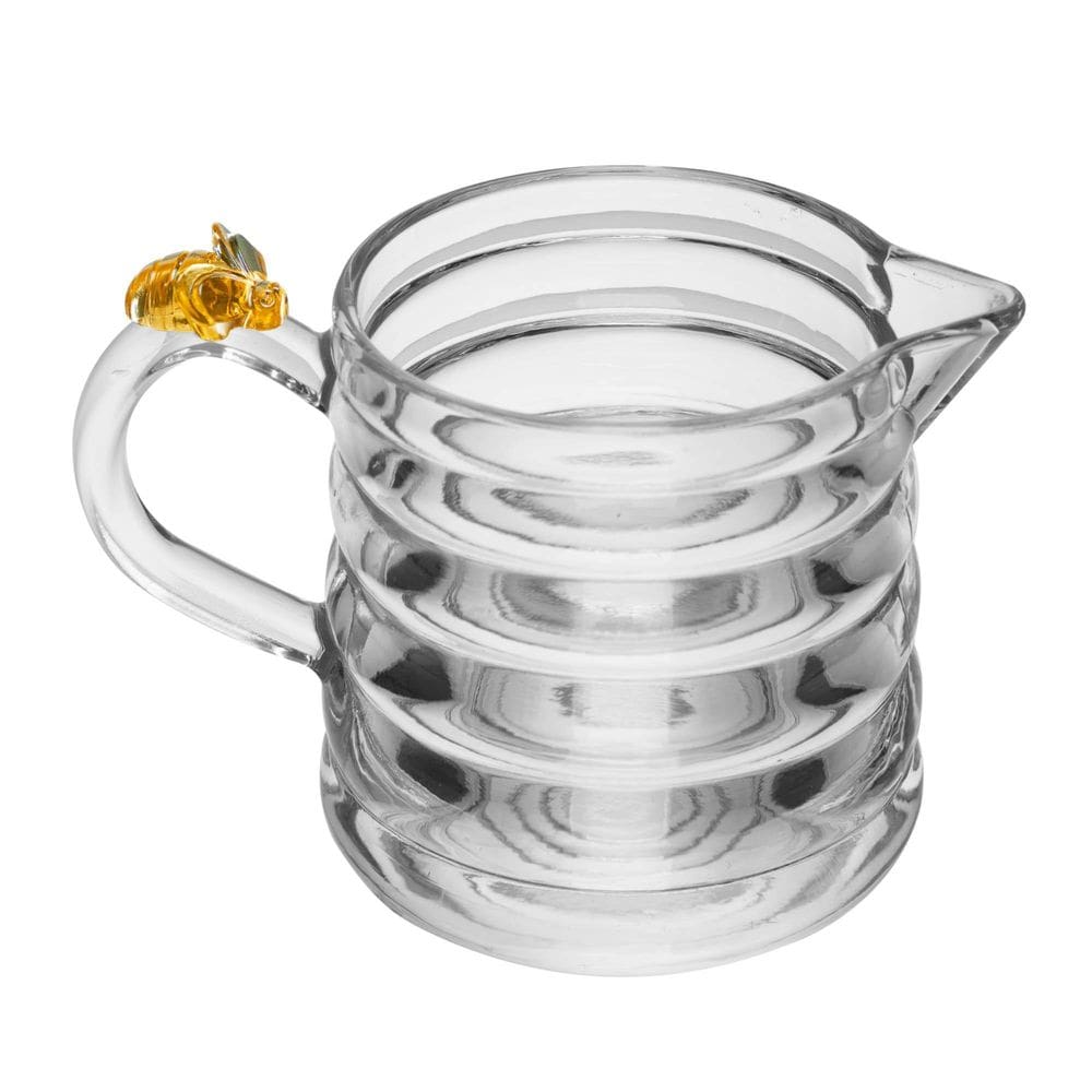 Leiteira Little Bee 300Ml Cristal Resistente Abelha Colmeia