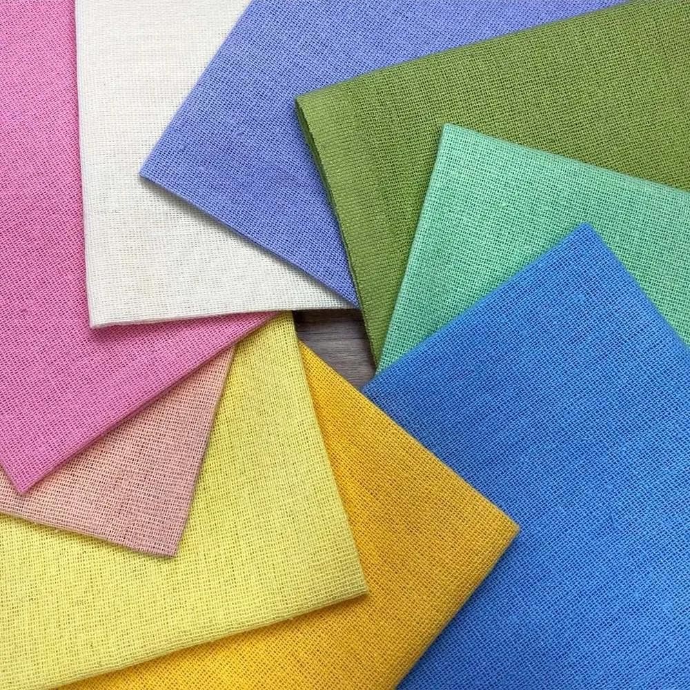 10X Pano De Prato Com Bainha Color Liso 67X41, 10 Unidades