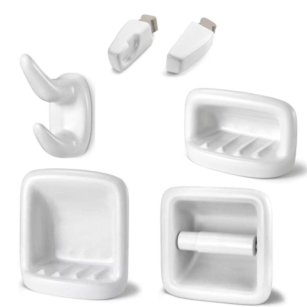 Kit Para Banheiro Louça Branco 4 Peças De Embutir Icasa