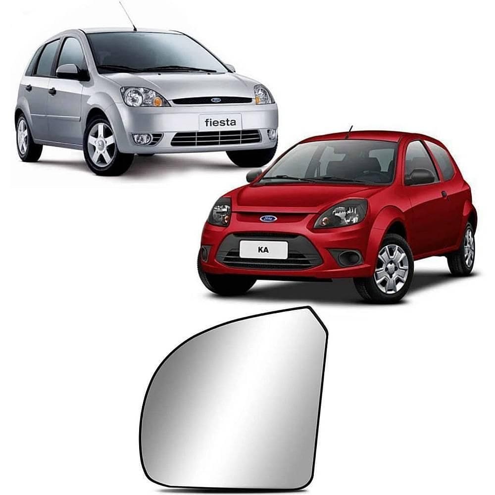 Lente Retrovisor Ka 2008/2014 Fiesta 2003/2014 Le Metagal