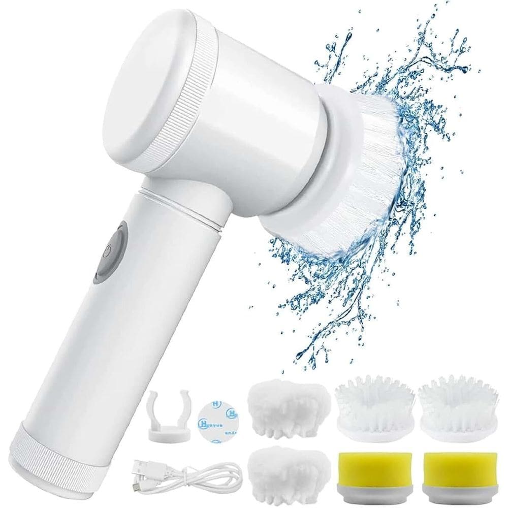 Escova Magic Brush Elétrica Giratória Para Banheiro