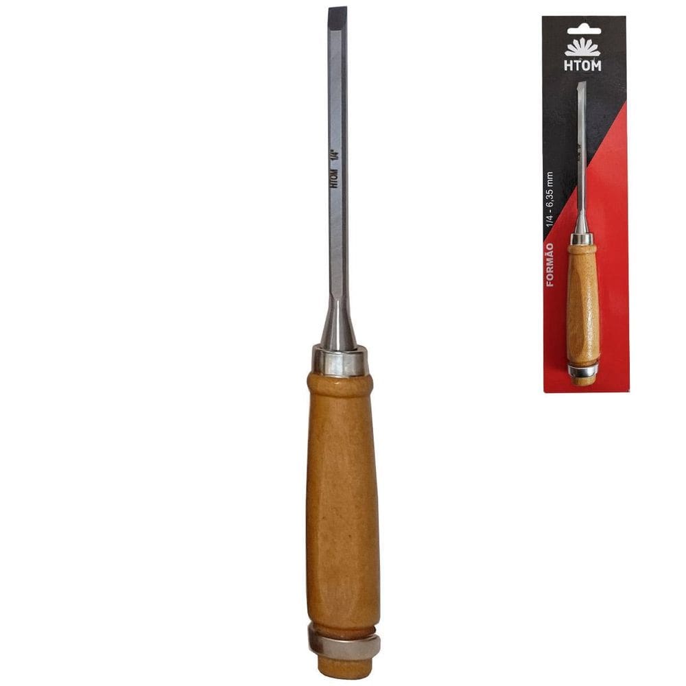 Formão Para Entalhe 1/4 Pol. 6Mm Aço Forjado