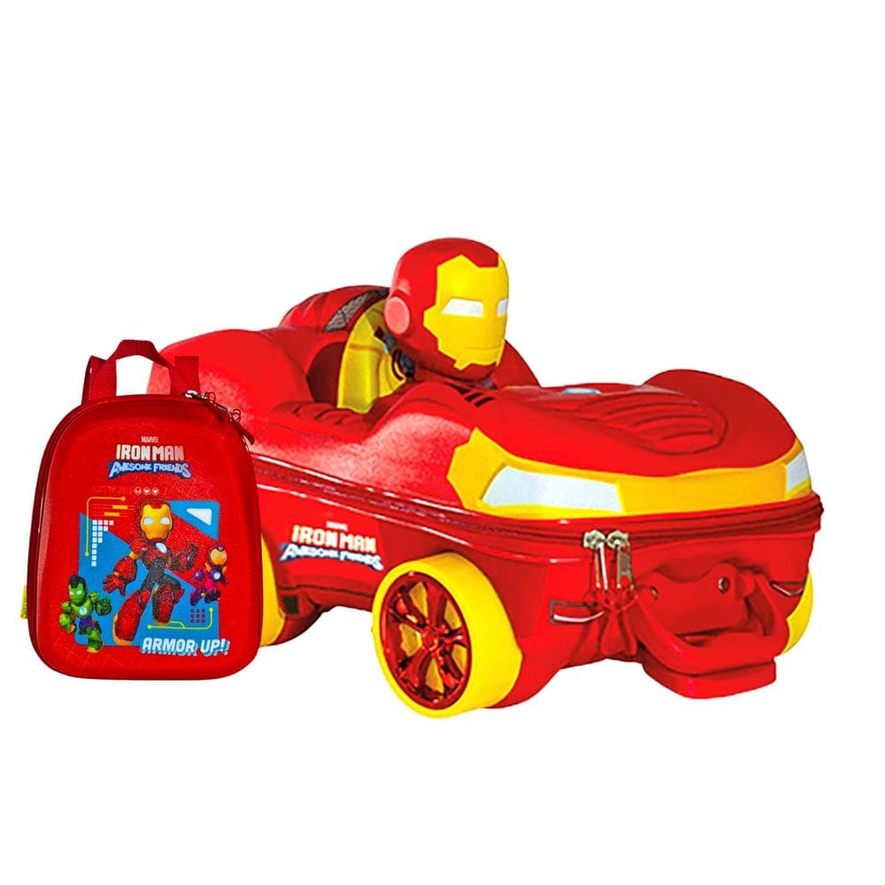 Mochila Rodas Lancheira Homem de Ferro Spidey 3D Maxtoy