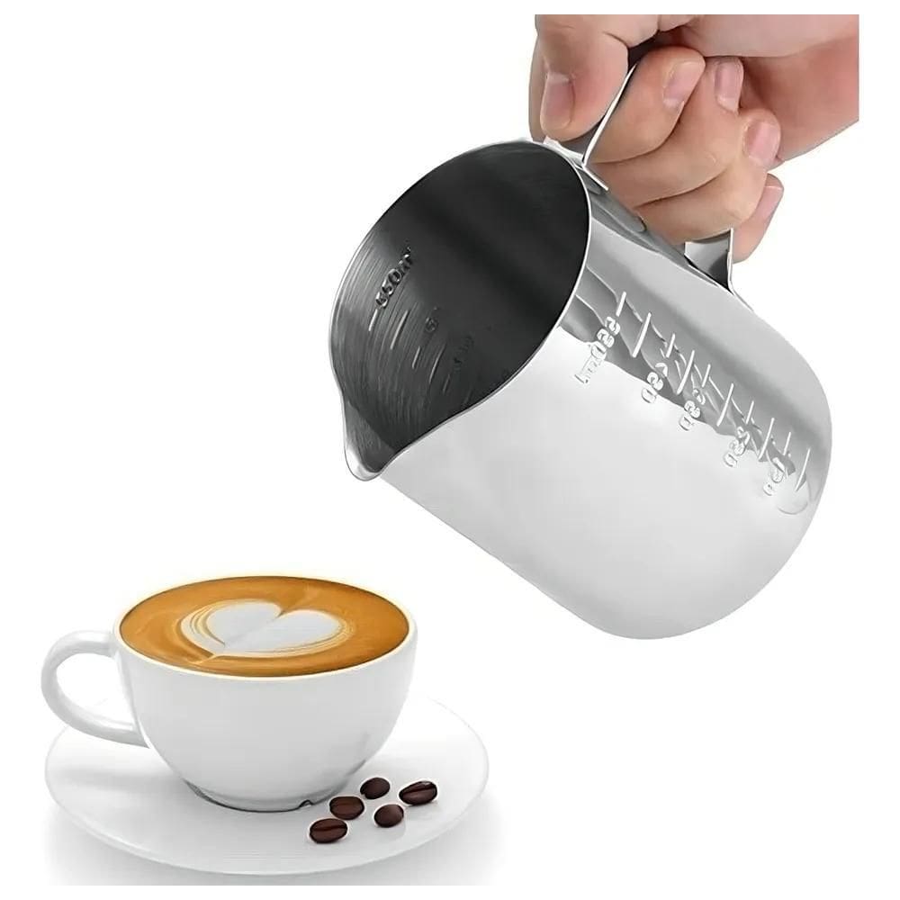 2X Jarra Inox Cremeira Pitcher 350Ml Leiteira Barista Americ