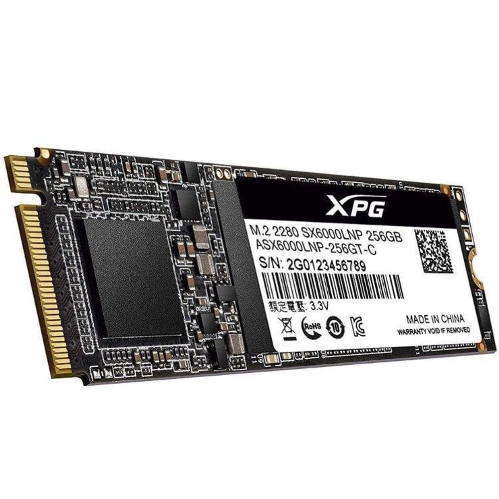SSD 128GB Adata XPG SX6000 Lite M.2 NVMe Leitura 1800MB/s e Gravação 600MB/s