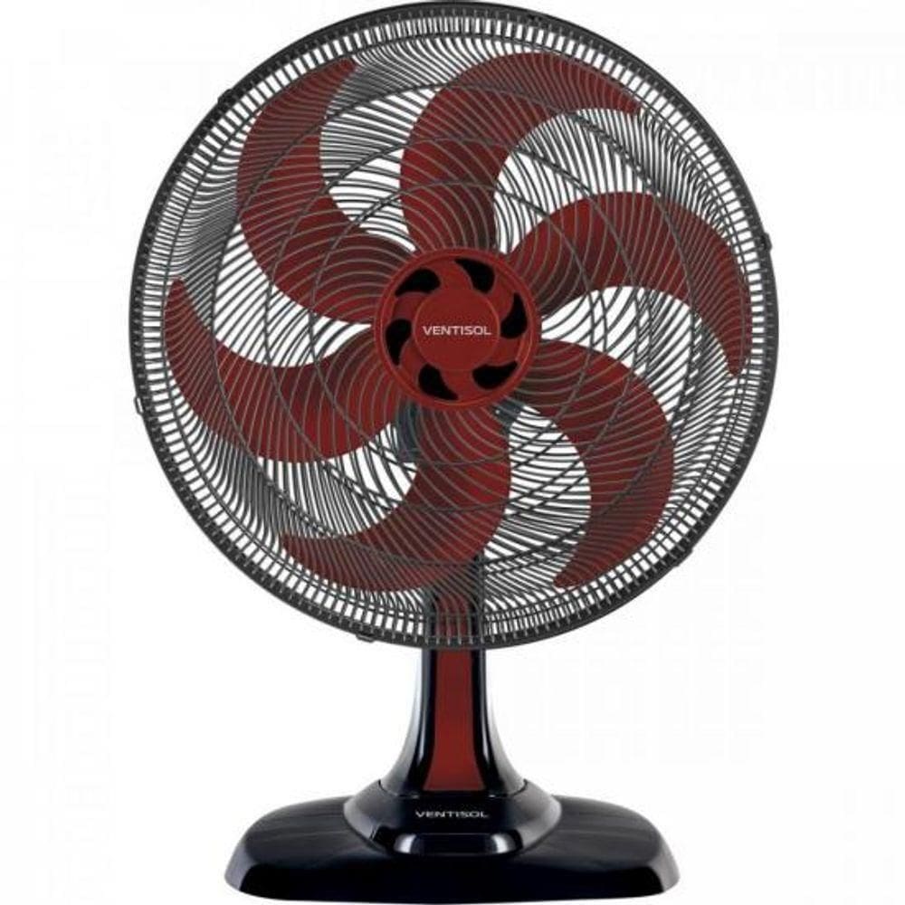 Ventilador De Mesa 50 Cm 127v Turbo6 Vermelho Ventisol