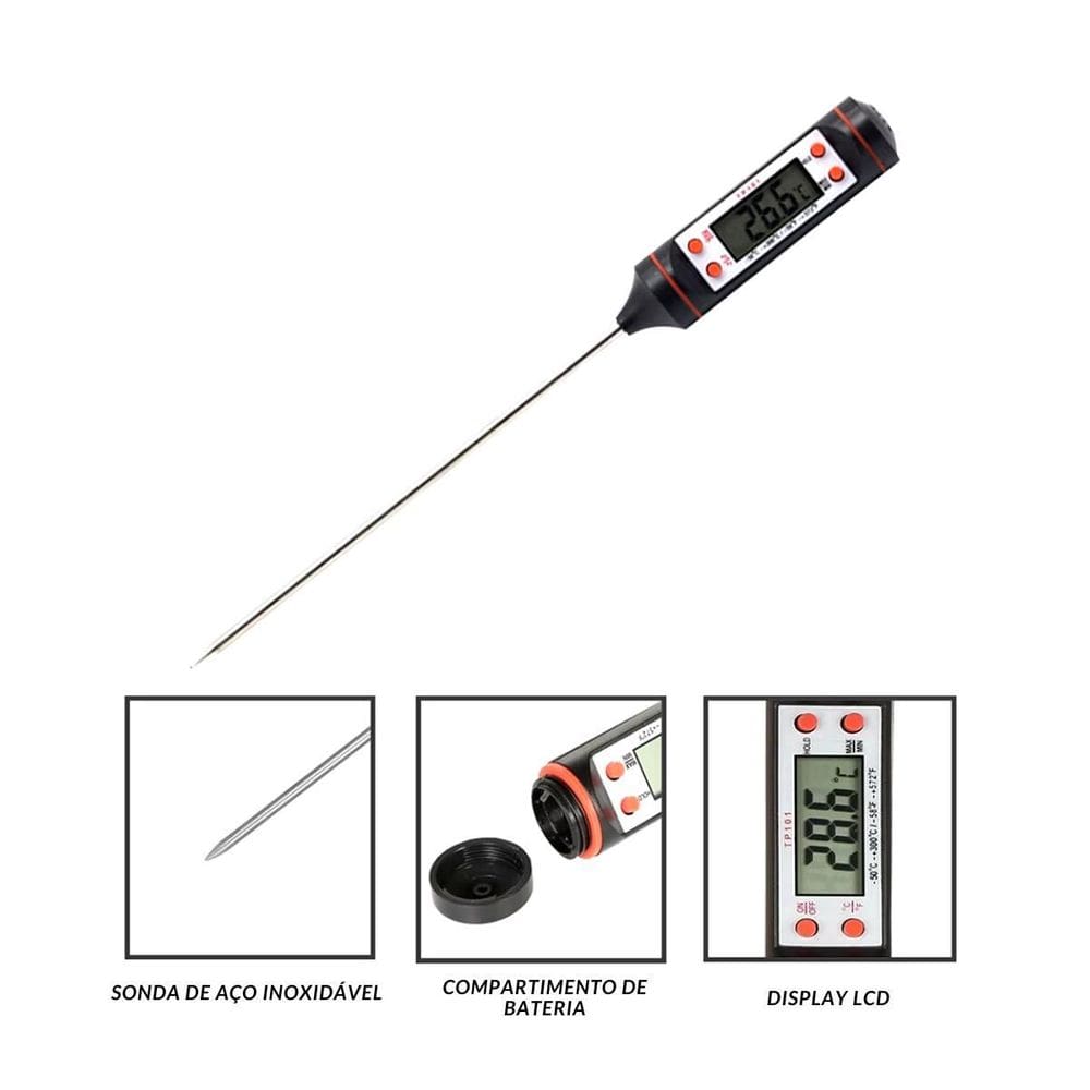 Termômetro De Cozinha Para Preparar Bolos De Frutas