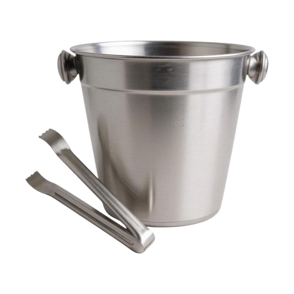 Balde De Gelo Com Pegador Gelatus Aço Inoxidável Bar Bebidas