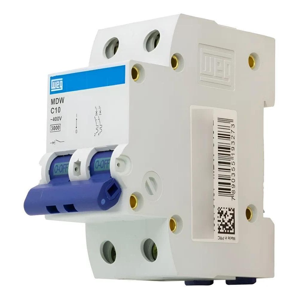 Disjuntor Weg Bipolar Curva C 10A 16A 20A 25 32A 40 50A 6 20