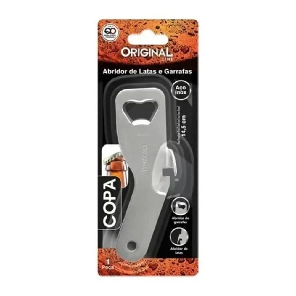 10X Abridor De Latas E Garrafas Inox Grande