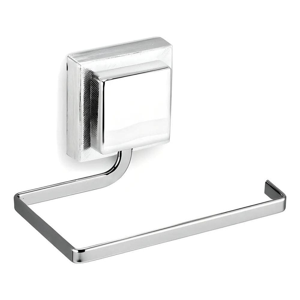 3X Suporte Para Rolo Piatina Cromado Fixação Por Adesivo 132