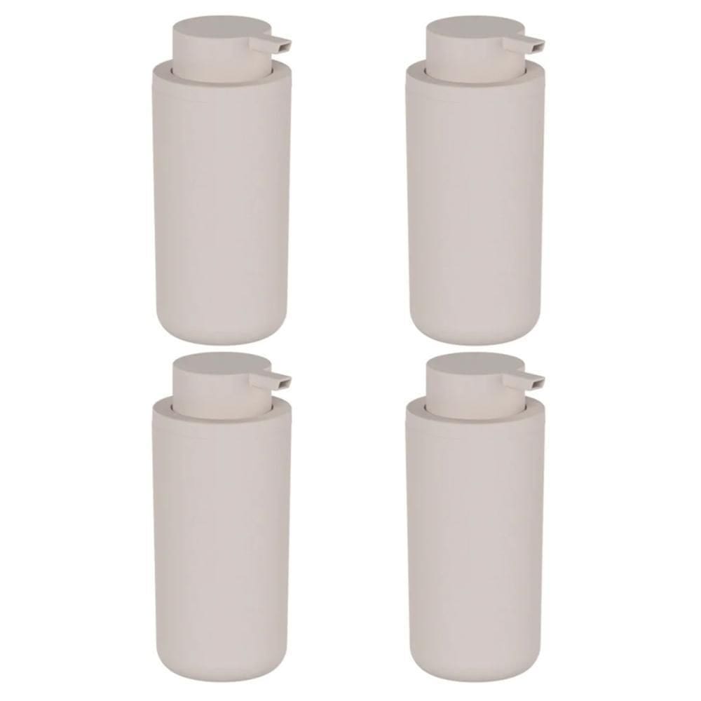 4X Dispenser De Parede Sabonete Detergente Ou Bege 500Ml