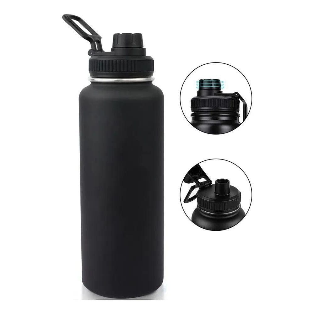 1200Ml Garrafa Térmica Isolada A Vácuo Água Gelada E Café