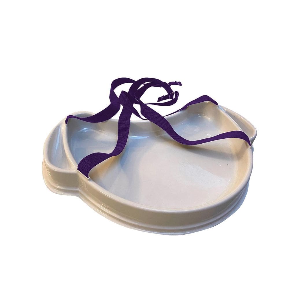 Bandeja Degustação Meia Lua Com Alça Na Cor Violeta Escuro