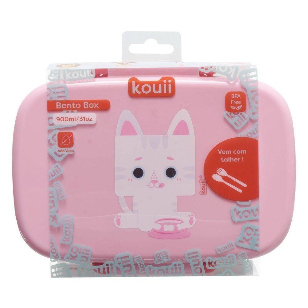 Marmita Bento Box Infantil Kouii Filhotiis Gato Mia