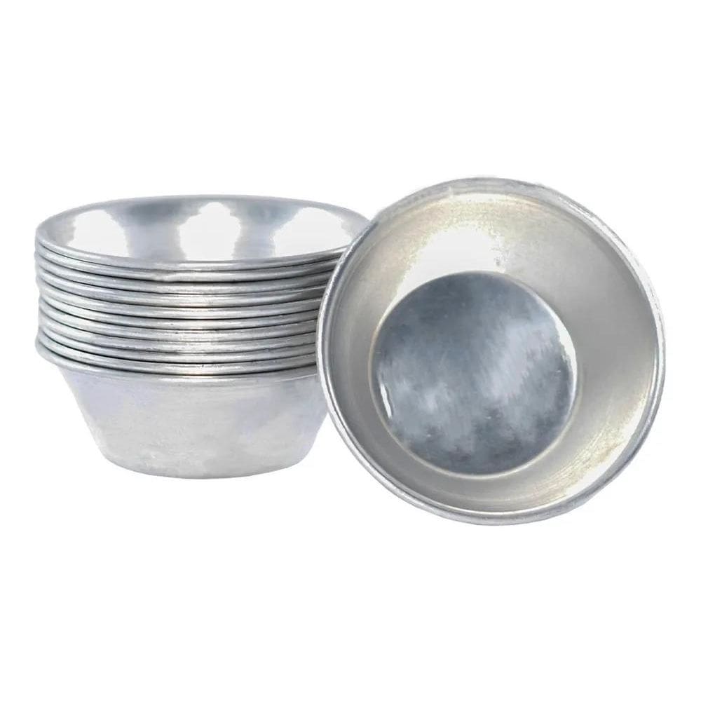 2X Forma Para Empada E Salgados 12 Unidades Nº 7 Em Alumínio