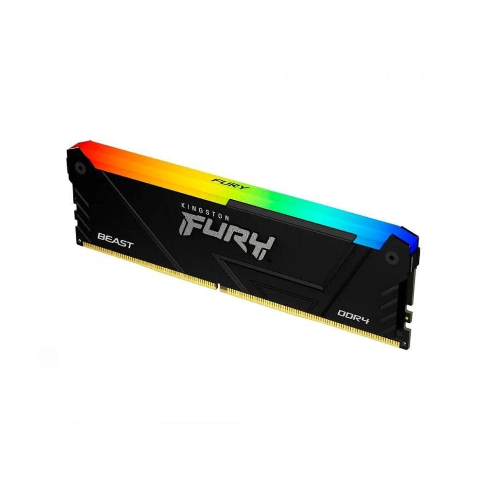 Memoria 8gb Ddr4 3200mhz Fury Beast Rgb Kingston (Kf432c16bb2a/8)