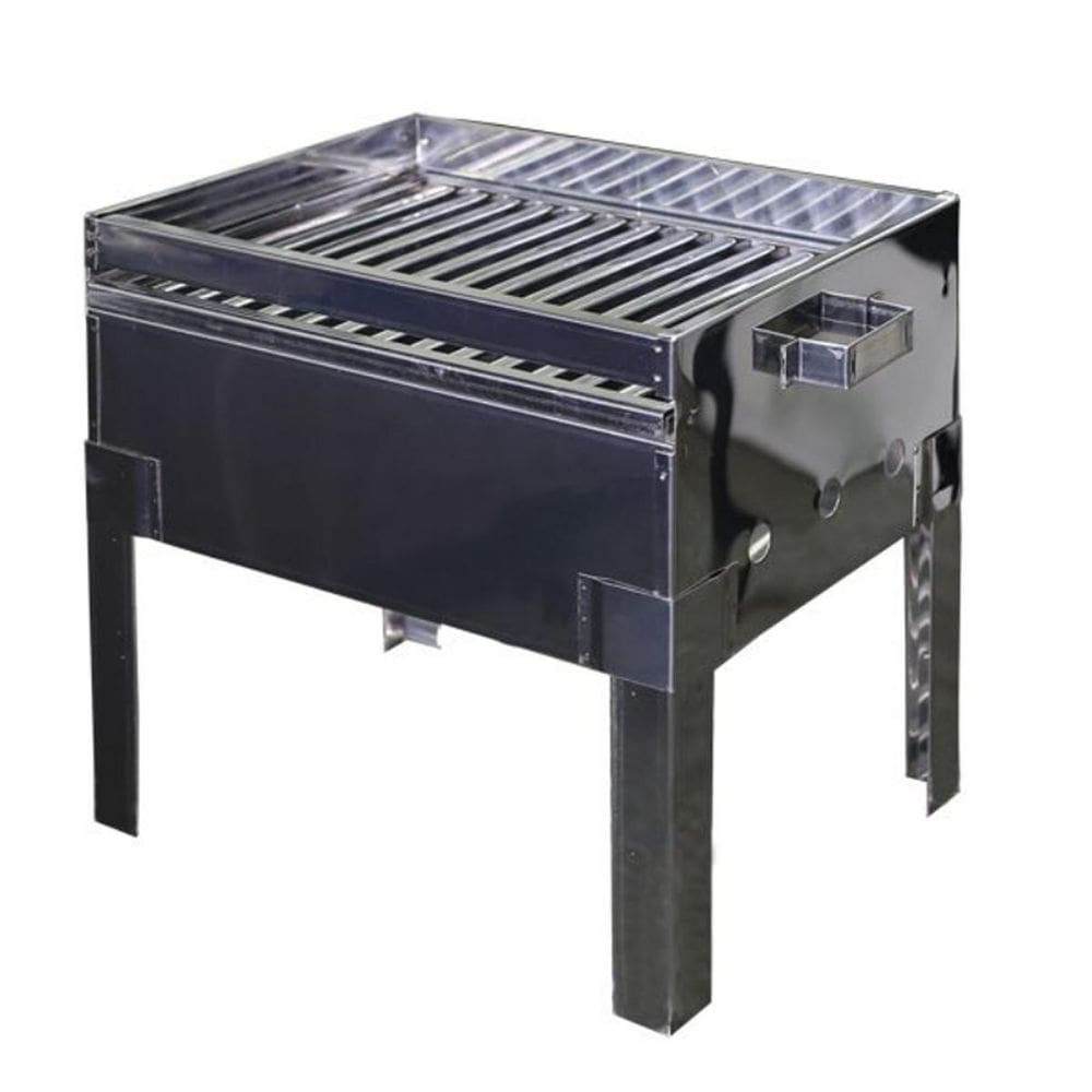 Churrasqueira Portátil Inox 430 Desmontável Mini Com Grelha