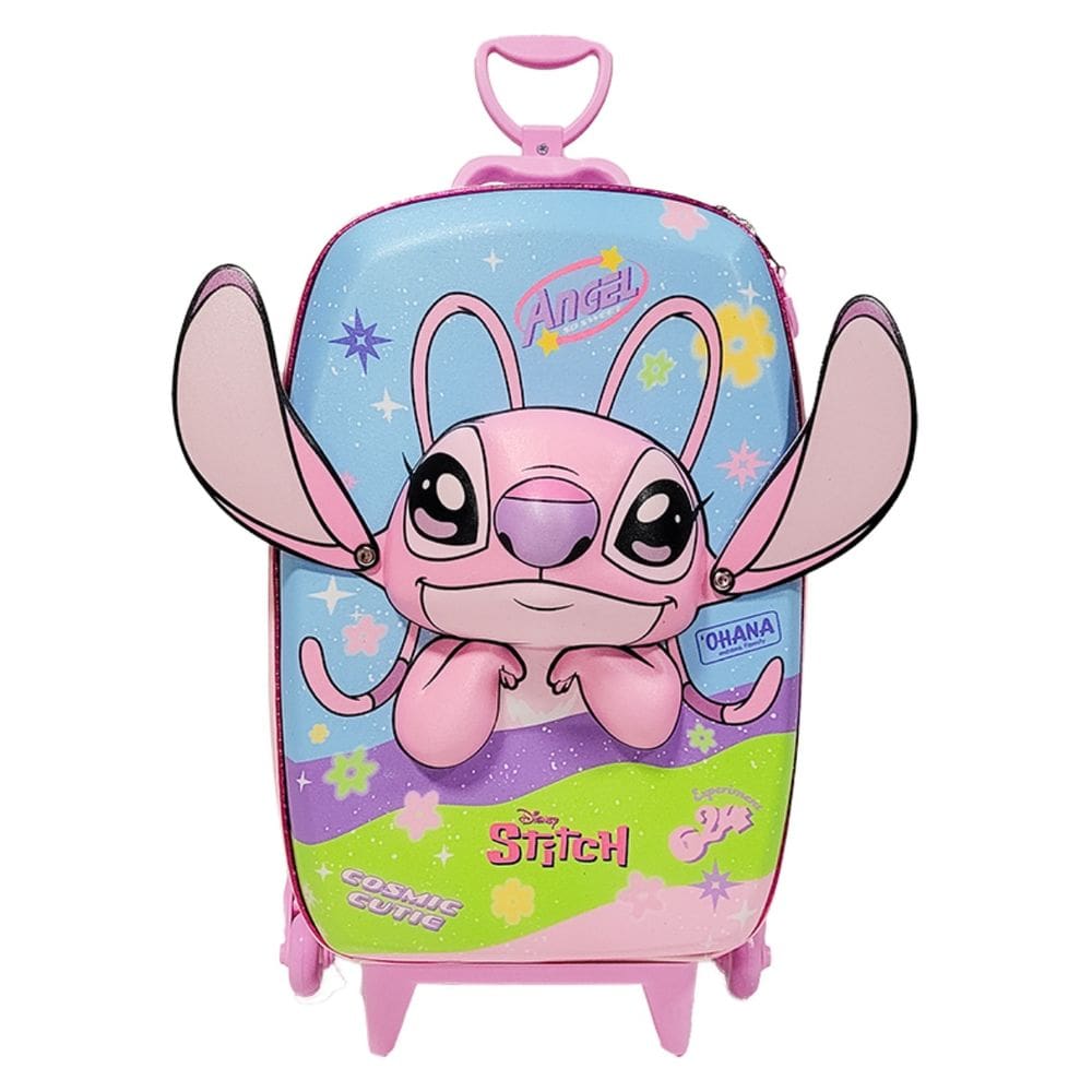 Mochila Escolar Rodinha Tripla Angel 3D Meninas